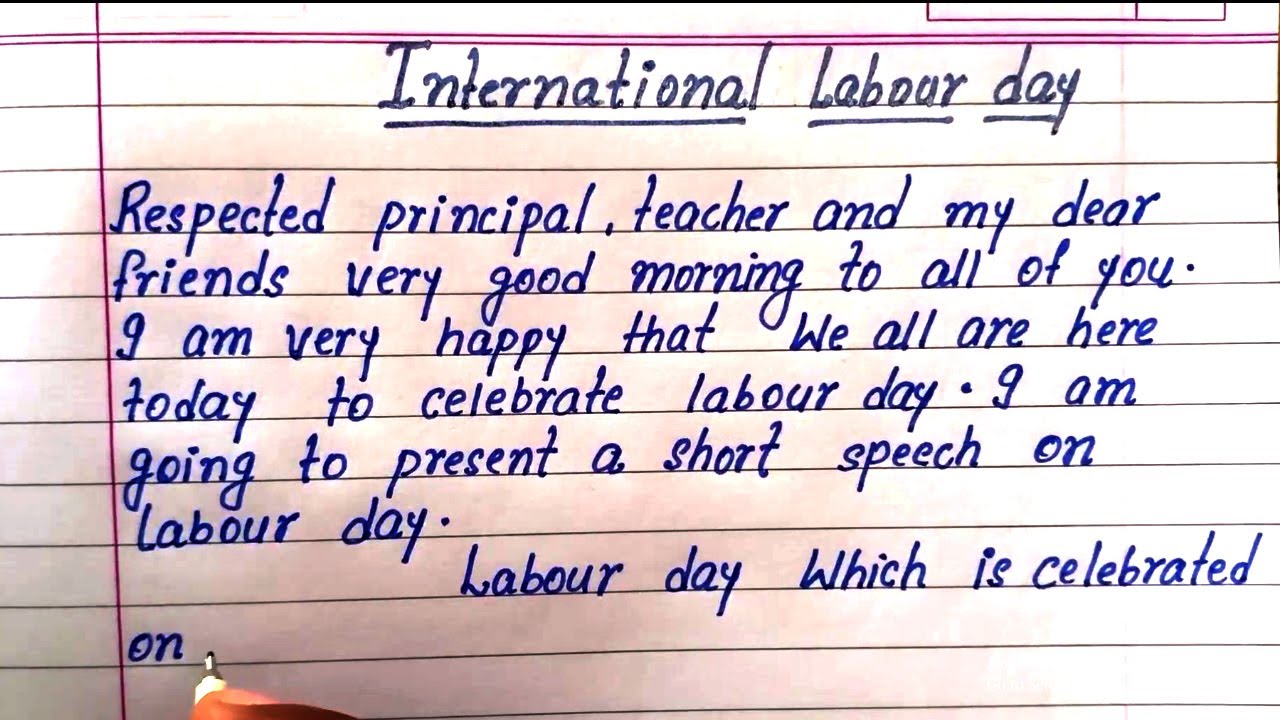 speech international Labour Day || international Labour Day || easy & short English speech