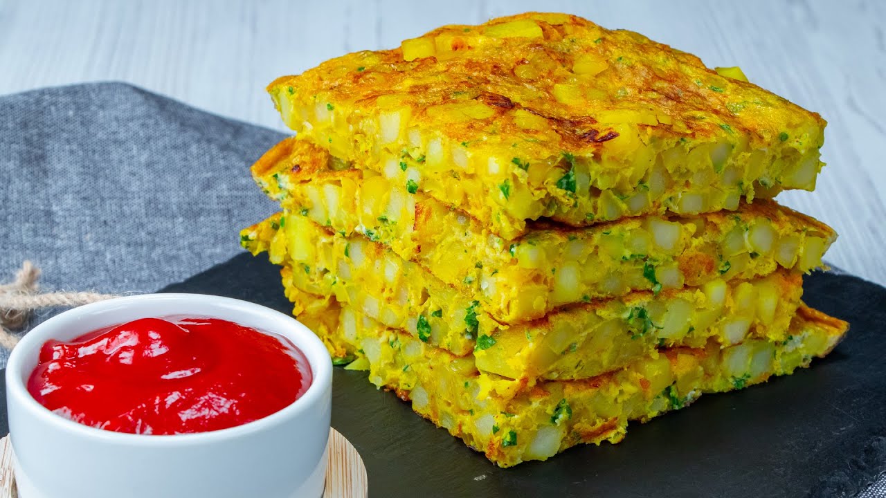 ¡Listo en 15 min! Tortilla de patatas, que te llena para todo el día