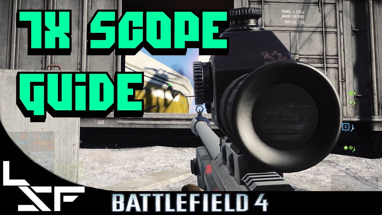 How to use the 7x / Chevron Scope | BF4 Aggressive Recon Sv98 Gameplay