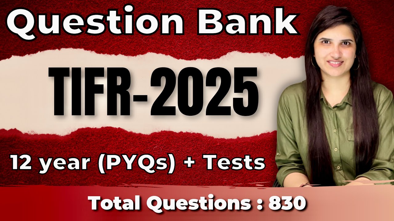 TIFR Chemistry Preparation | TIFR Chemistry 2025| TIFR 2025 Question Bank| J Chemistry Question Bank