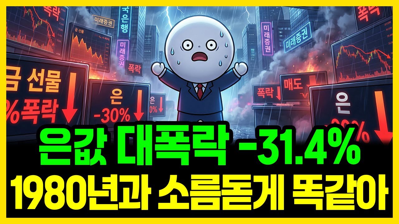 46년 만의 지옥, 은 값 -31.4% 대폭락, 