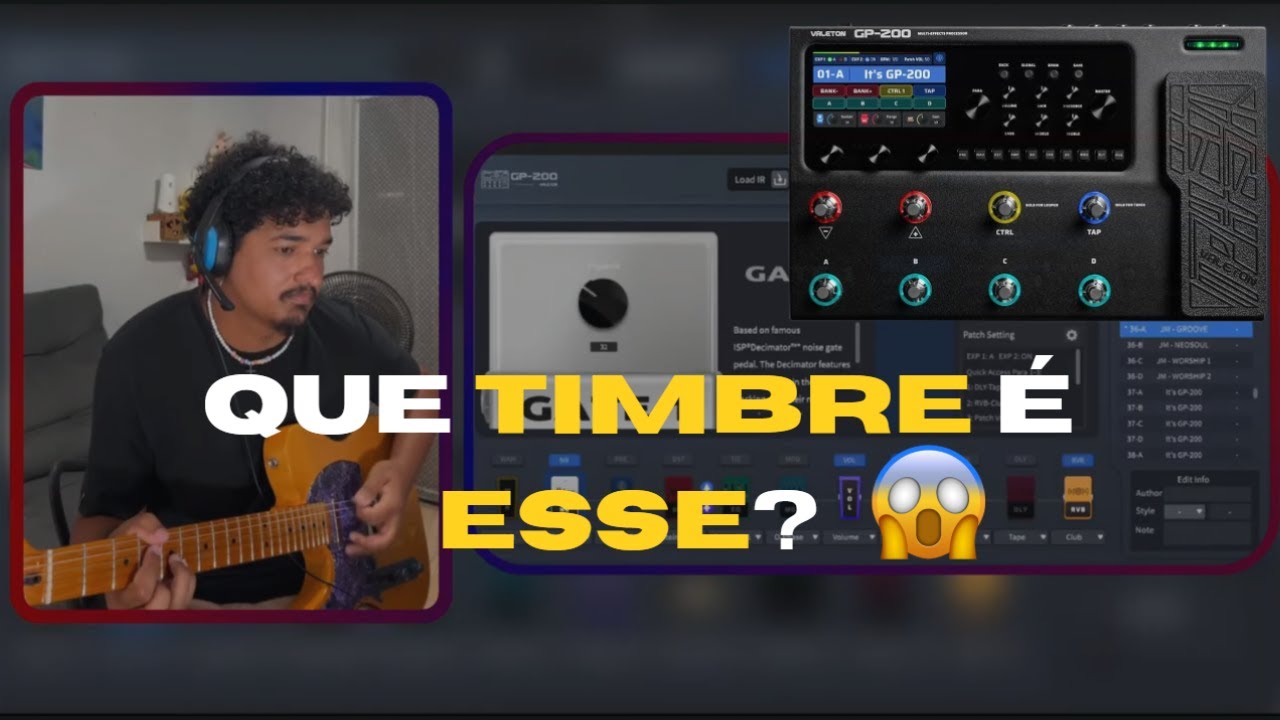 Valeton GP-200 | Presets Groove, Neo Soul & Worship com NAM  - Link descrição