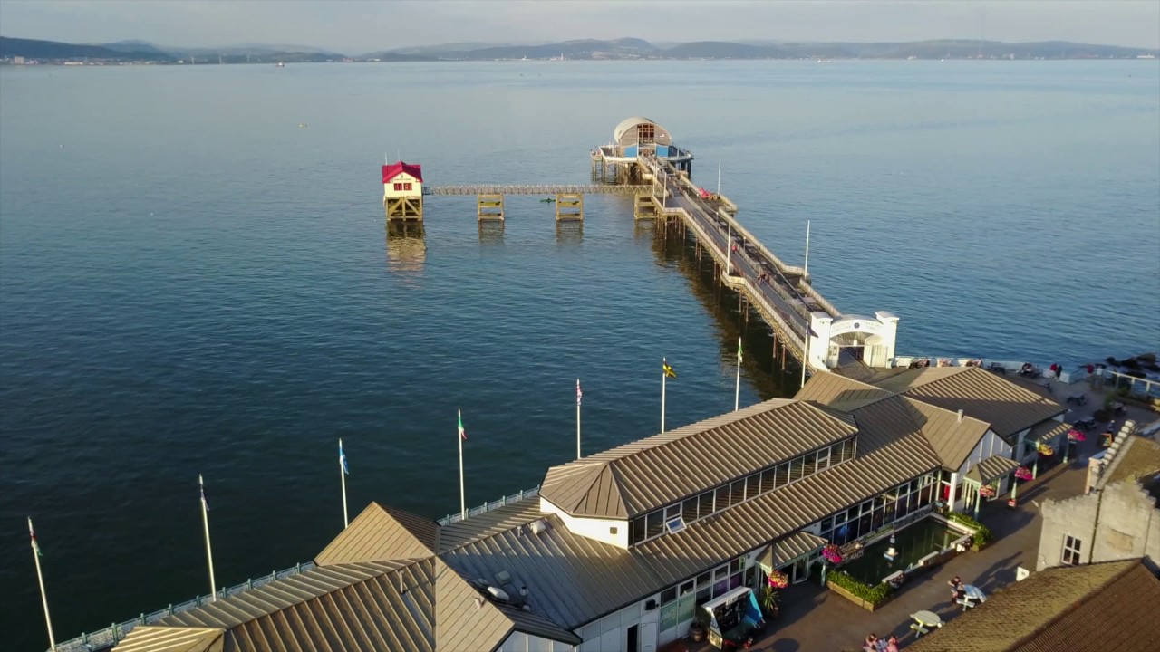 DJI Mavic pro drone in Swansea Bay and Mumbles