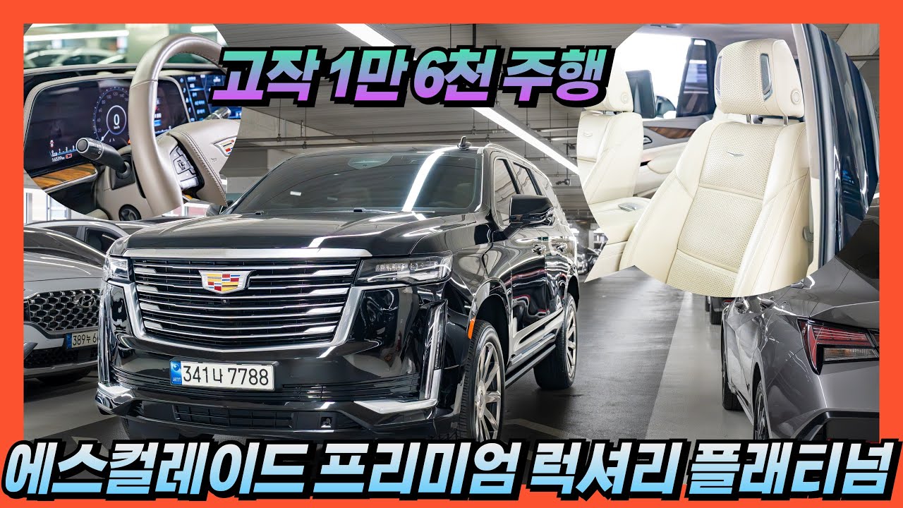 [❤️] 고작 1만6천주행~ 신차급 컨디션~ 끝판왕 패밀리 SUV 캐딜락 에스컬레이드 5세대6.2 프리미엄 럭셔리 플래티넘 [판매가격 8,750만원] #중고차 #에스컬레이드 #캠핑