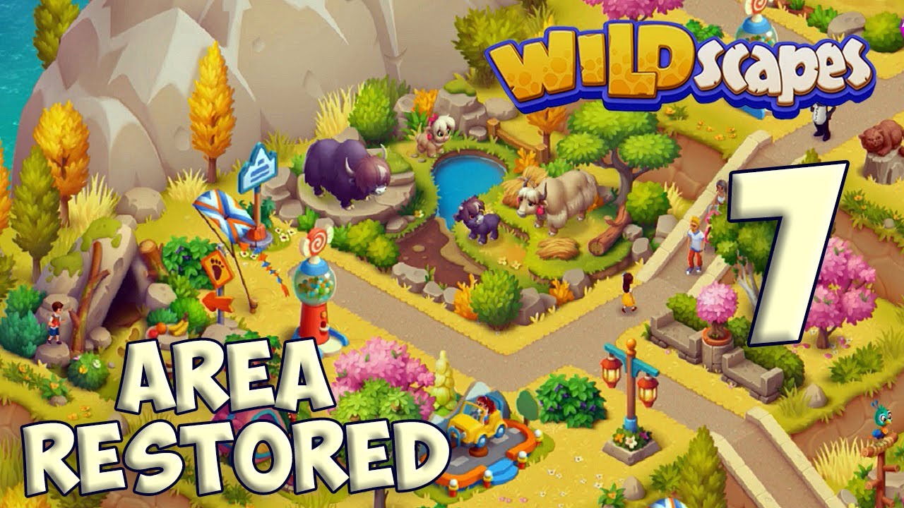 Wildscapes AREA 7 - Himalayas Zoo Decorations [ Gameplay Story ] Гималаи Украшение Зоопарка HD