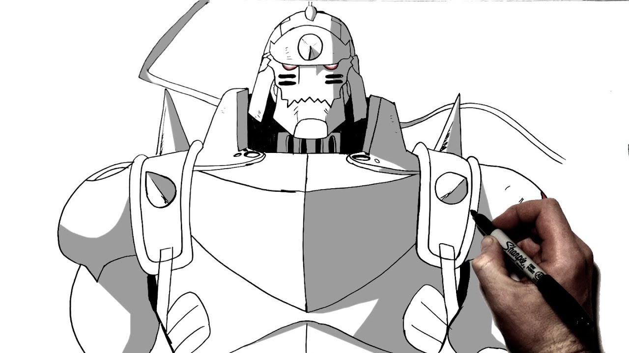 How to Draw Alphonse Elric | Step By Step | Full Metal Alchemist