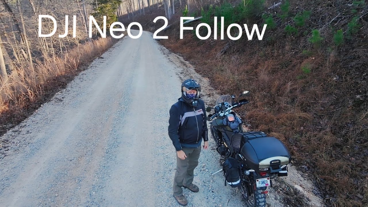 DJI Neo 2 Following my motorcycle 