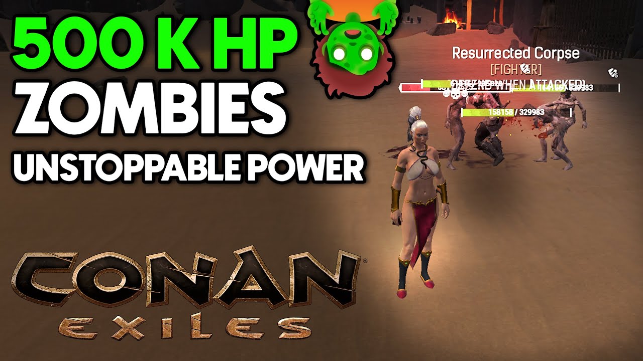 500K HP Zombies! Create Unstoppable Zombies in Conan Exiles - Tips & Tricks 2024