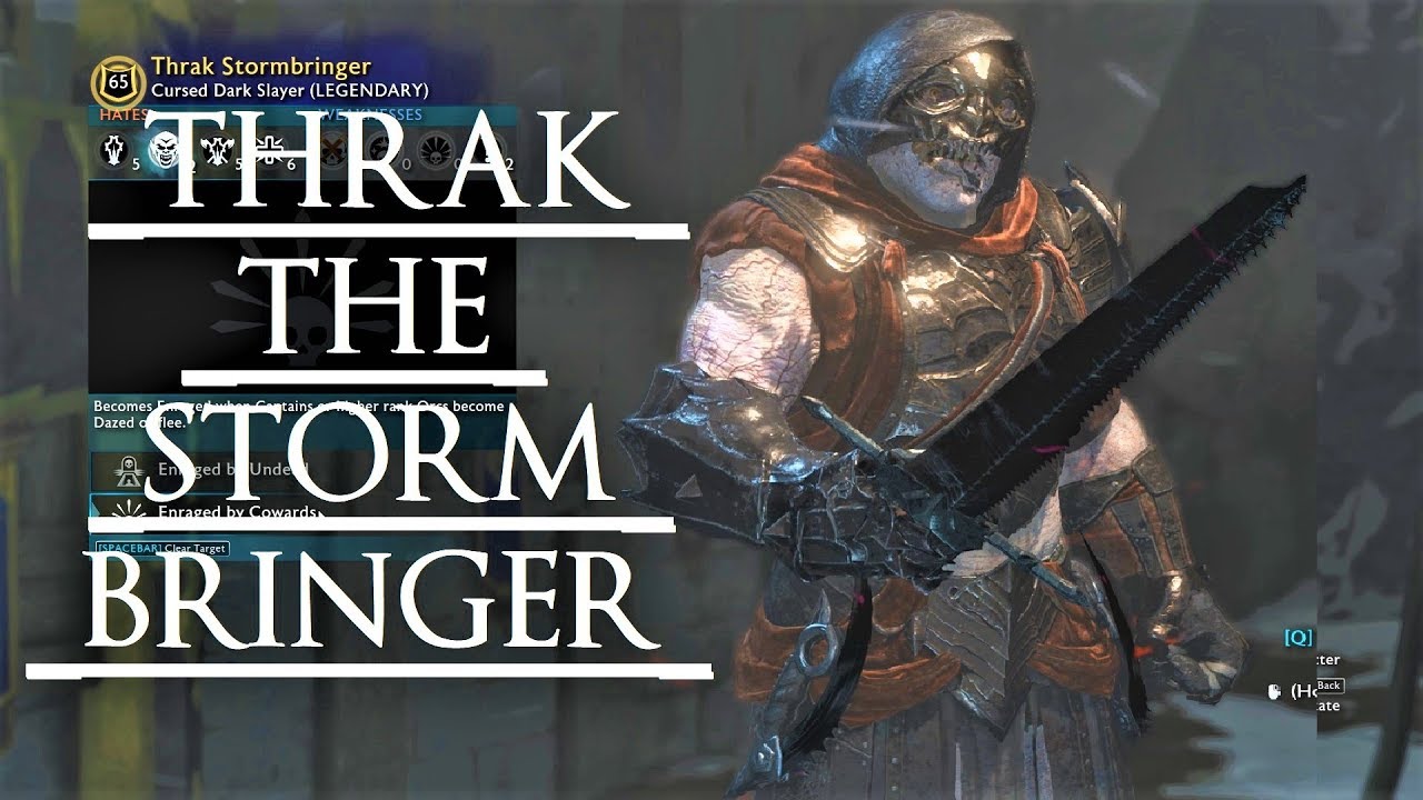 Shadow of War: Middle Earth™ Unique Orc Encounter & Quotes #197 THRAK THE FREAKING STORMBRINGER!!