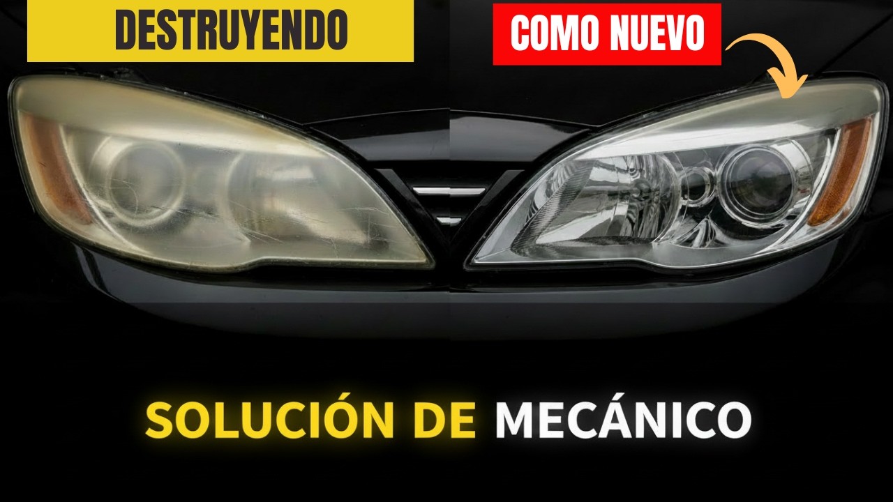 Este ERROR HACE Que Tus FAROS PIERDAN BRILLO (solución de MECÁNICO)