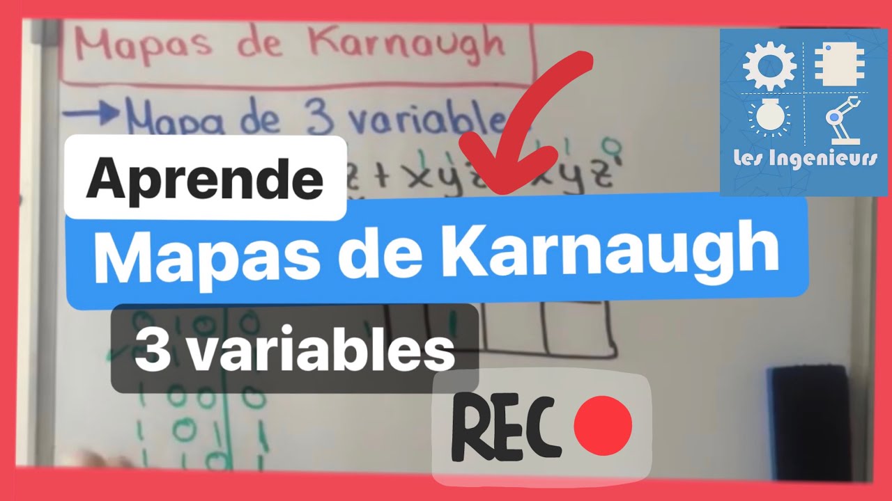 ✅MAPAS de KARNAUGH de 3 VARIABLES| Muy DIDÁCTICO y FÁCIL | Curso ELECTRÓNICA DIGITAL💯