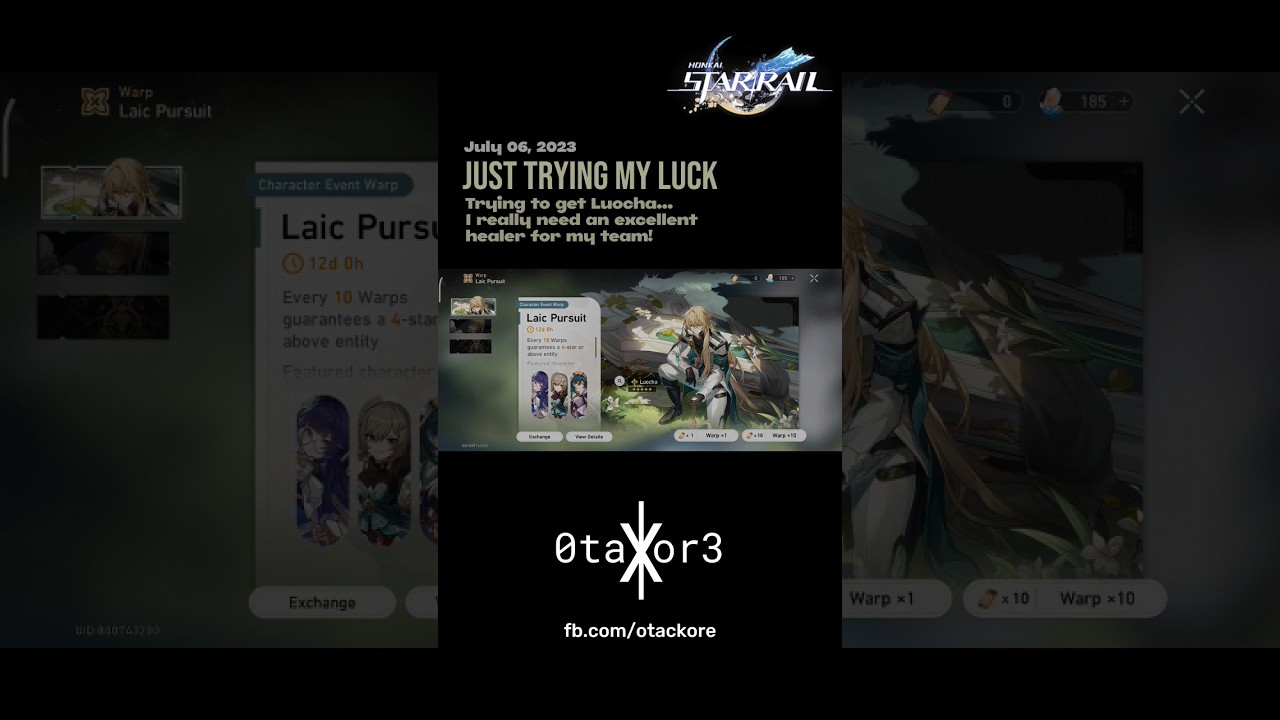 Trying my luck by pulling Loucha on Honkai: Star Rail [ @HonkaiStarRail ] #MobileGame #gaming