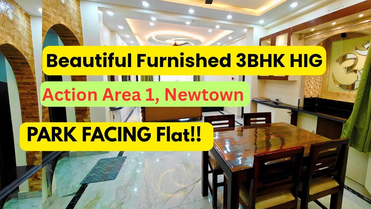 Beautiful park view 3bhk flat in Newtown Kolkata action area 1 #3bhkflat #resaleflat 