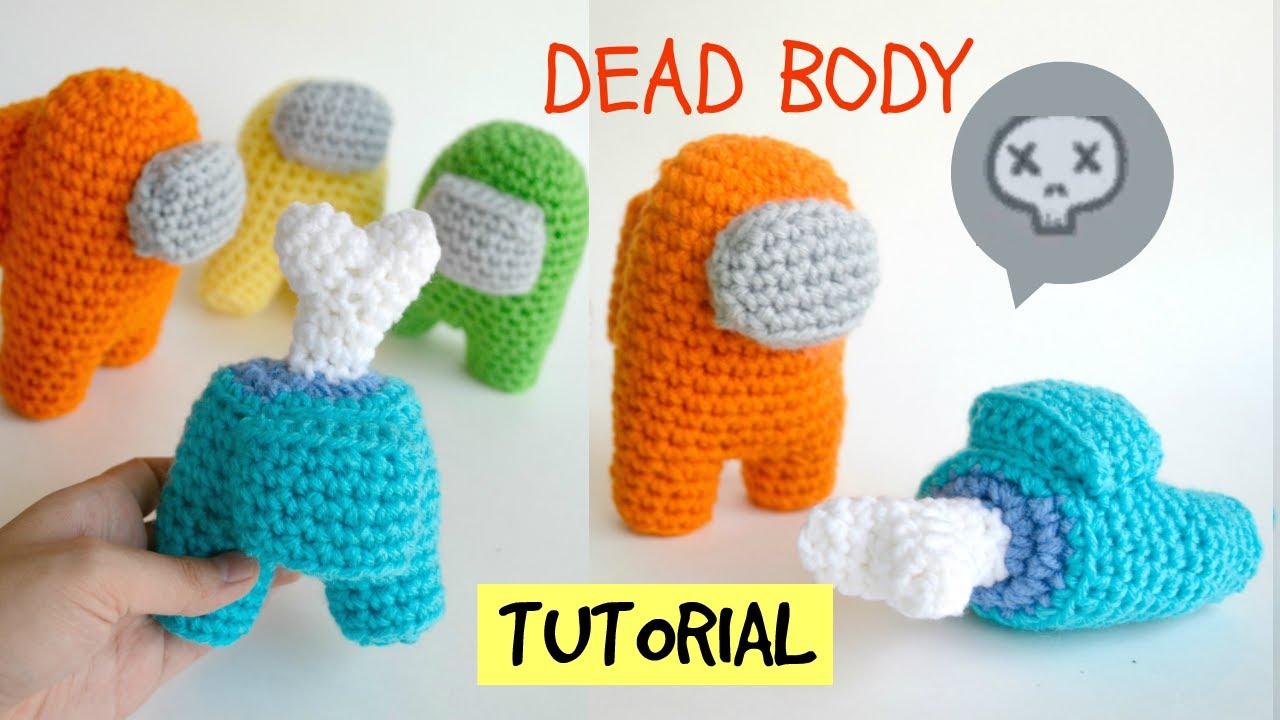 Crochet Among Us ☠️ DEAD BODY Amigurumi Tutorial