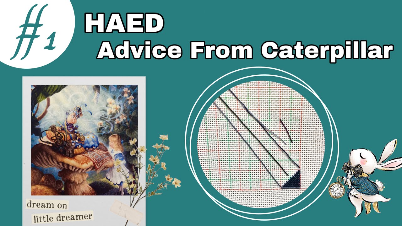 #1【作業動画】HAED/Advice From Caterpillar クロスステッチ
