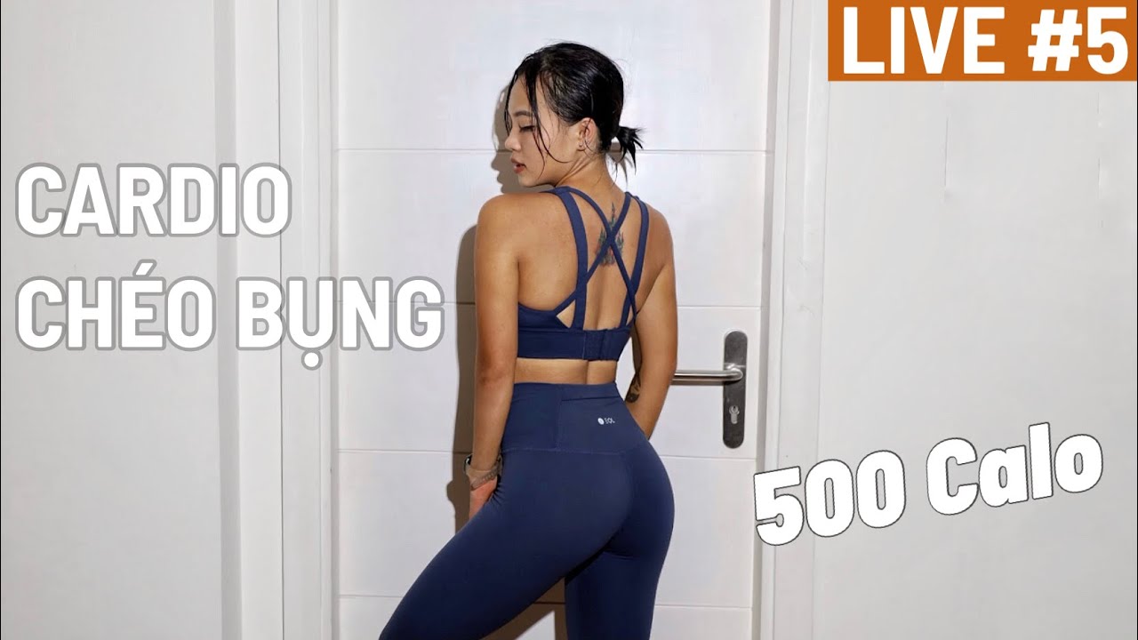 LIVESTREAM #5 | TẬP CARDIO - BỤNG - TẠO THẮT EO | INTERMEDATE | 60 Phút | 500 Calories