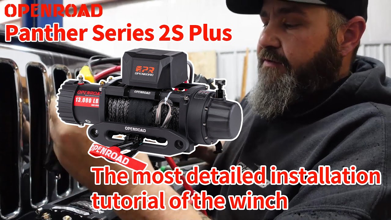 【OPENROAD 4WD 】13000lbs winch super detailed installation guide