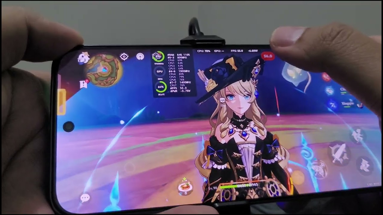 Genshin Impact On Infinix GT 30 Pro Dimensity 8350