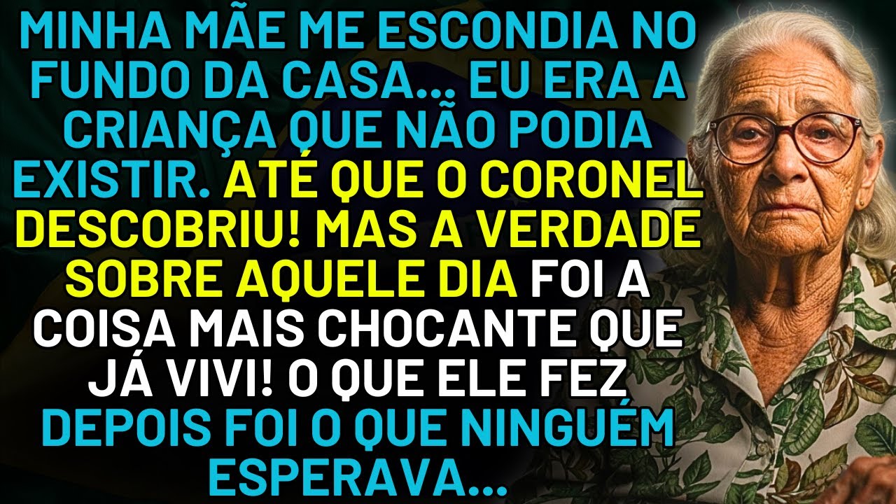 HISTÓRIA REAL DESTA AVÓ 👵💔MINHA MÃE ME ESCONDIA NO FUNDO DA CASA… ATÉ QUE O CORONEL DESCOBRIU…