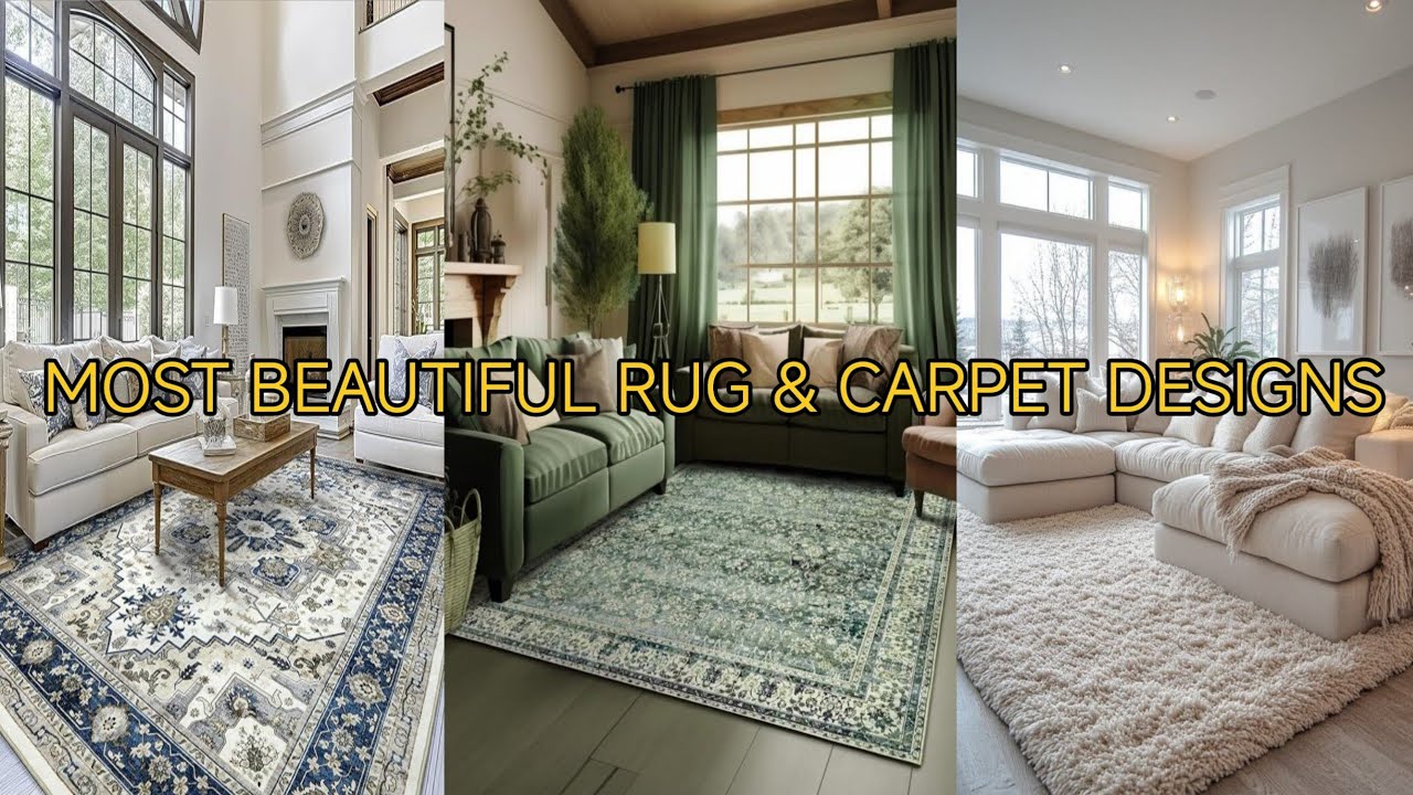 Top modern rug and carpet decoration ideas for a luxury home 🏡