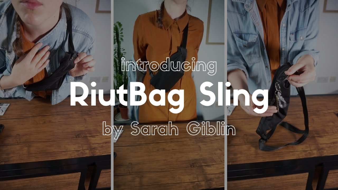 Introducing: RiutBag Sling Secure cross-body bag (passport holder) by RiutBag designer Sarah Giblin