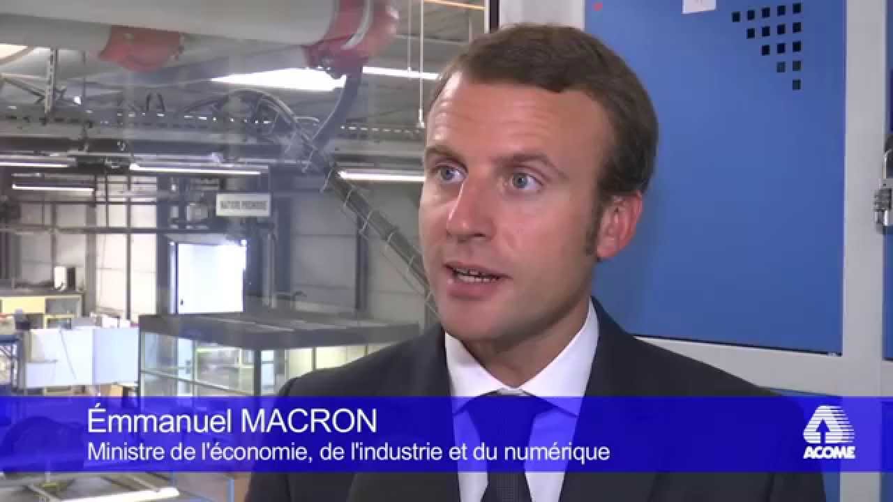 Emmanuel MACRON choisit ACOME pour sa 1ère visite terrain  HD