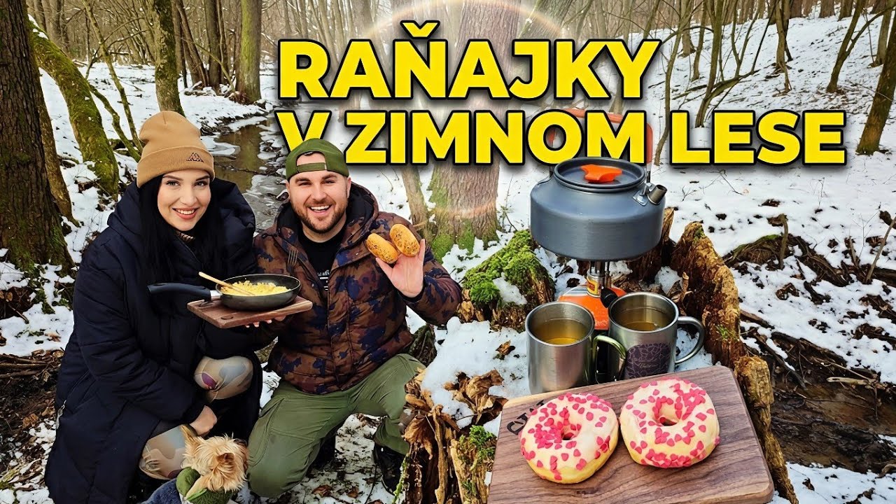 Bushcraft a relax v zimnom lese  | Raňajky v prírode | Varenie | Praženica a čaj | Horský potok |