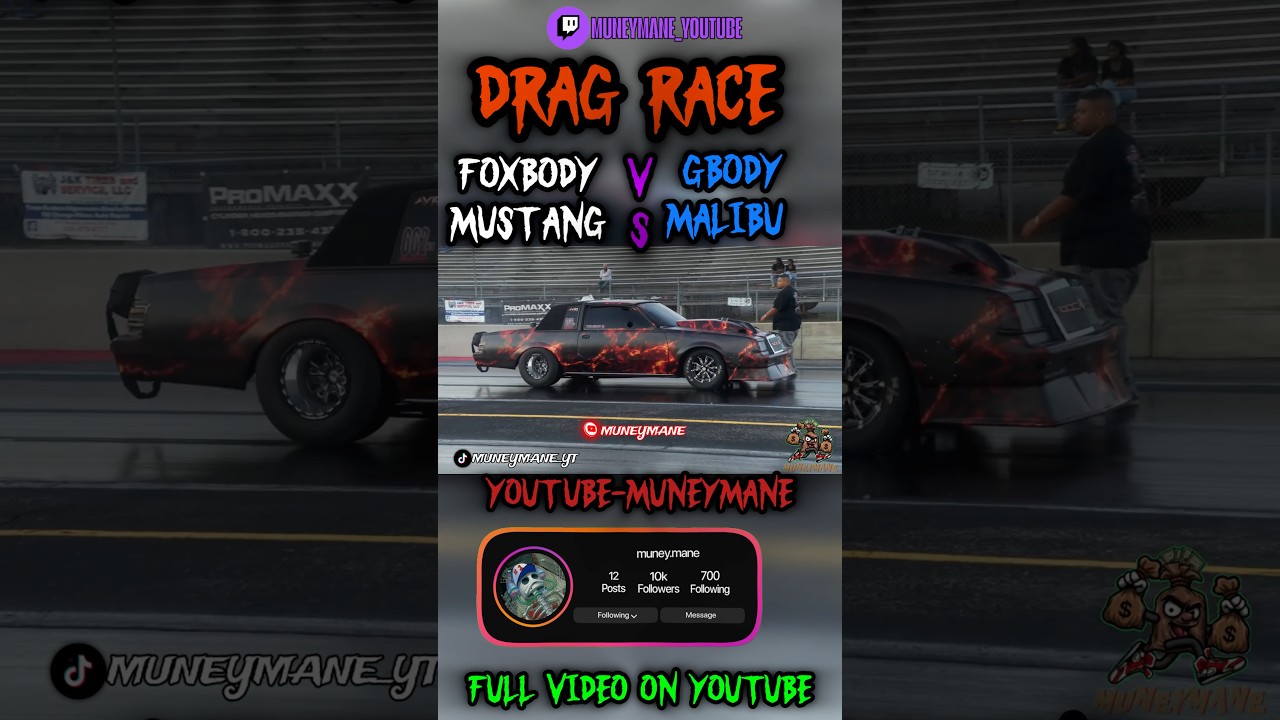 G-Body Malibu vs Fox Body Mustang 