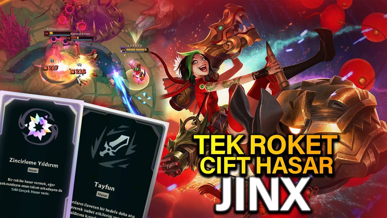 Öndekine Vuruyoruz Arkadaki Ölüyor Zincirleme Jinx ┃LOL ARENA MODU