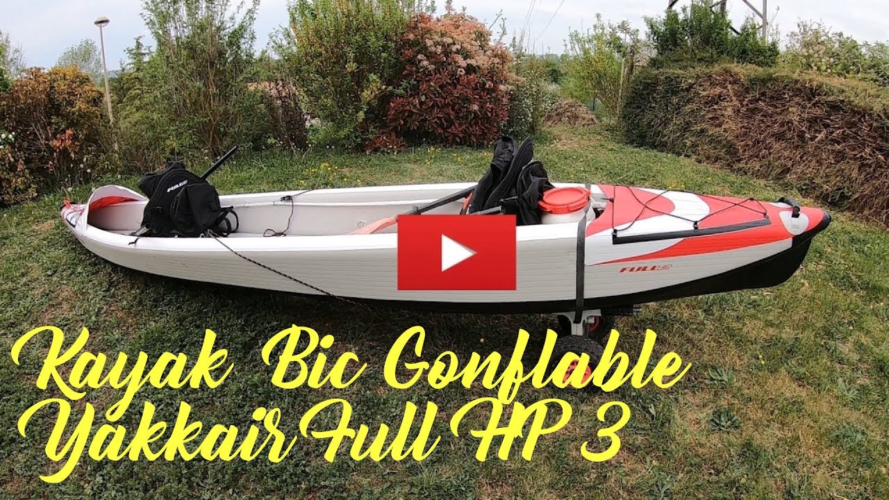 KAYAK BIC GONFLABLE YAKKAIR FULL HP 3 pression de gonflage 0.5 Bars soit 8 PSI.