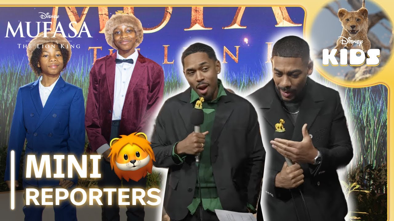 Mini Reporters ROAR! 🦁🎤 | Interviews from Mufasa: The Lion King UK Premiere 👑 | @disneykids