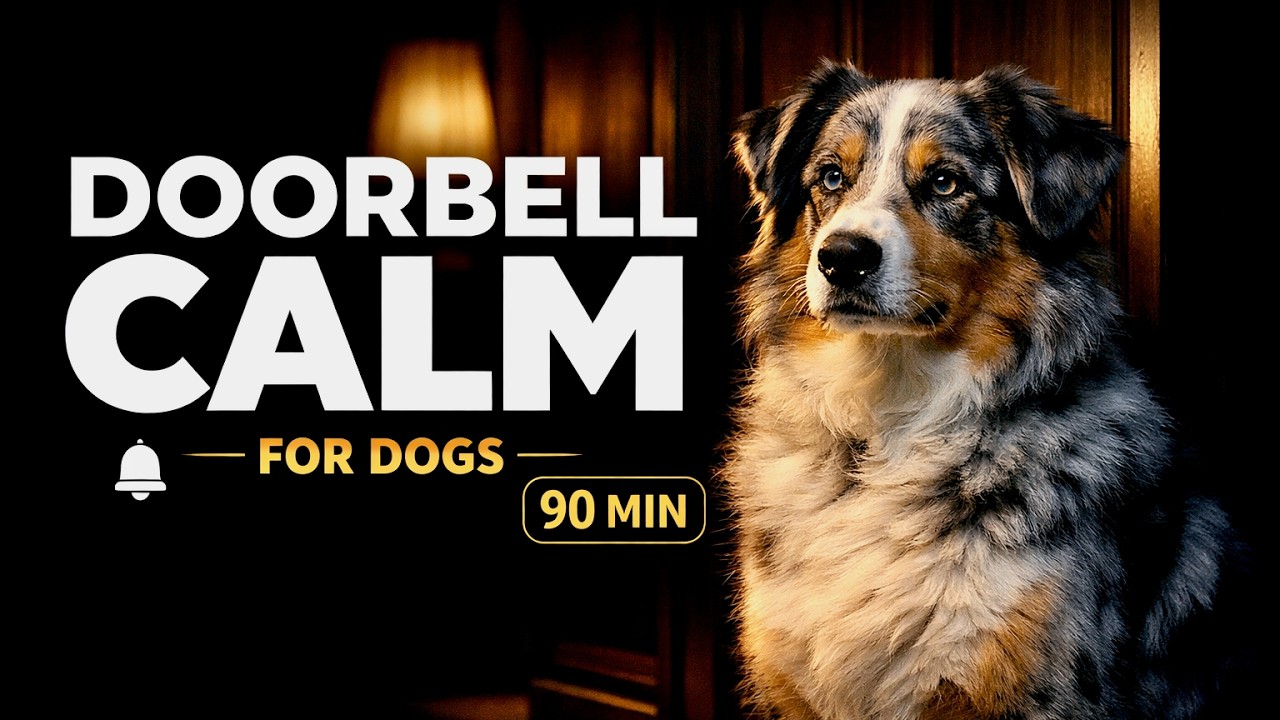 Dog Barking at Doorbell? Calm Music for Guests | 90 Min (No Sudden Sounds)