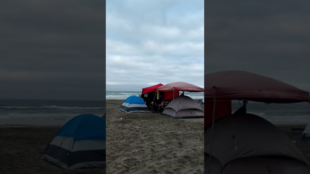 Saturday morning Rosarito 🌹 Beach 🏄 Mexico 🇲🇽 Camping Yes Lots of Space We Have Fun Easter Weekend
