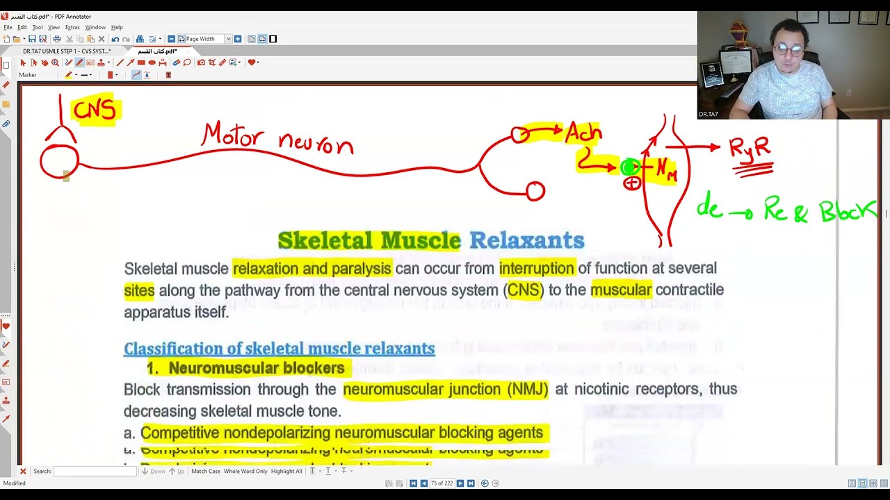 DR TA7: MUSCLE PHARMACOLOGY 1 (MED SCHOOL NOT USMLE)
