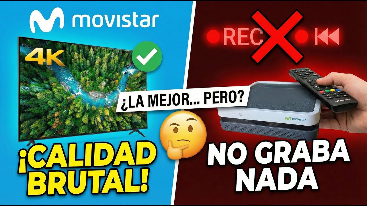 📺 Movistar TV Fibra &Oacute;ptica: &iquest;La Mejor Imagen pero con Peores Funciones? Review 2026