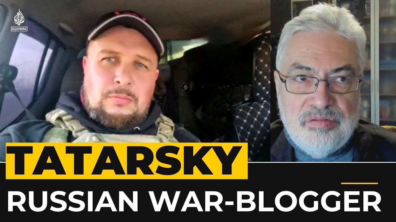 Russian military blogger Tatarsky killed in Moscow last week