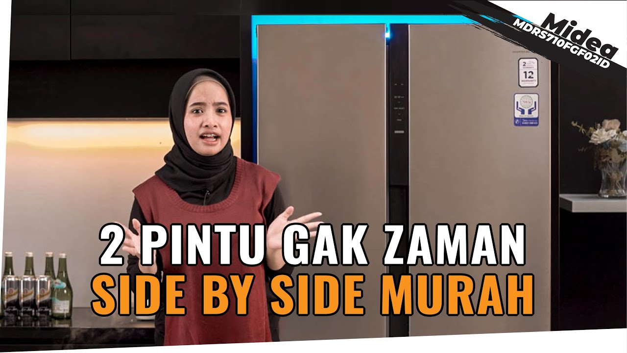 Review Kulkas Midea MDRS710FGF02ID | 6 Jutaan Dapet Side By Side Besar