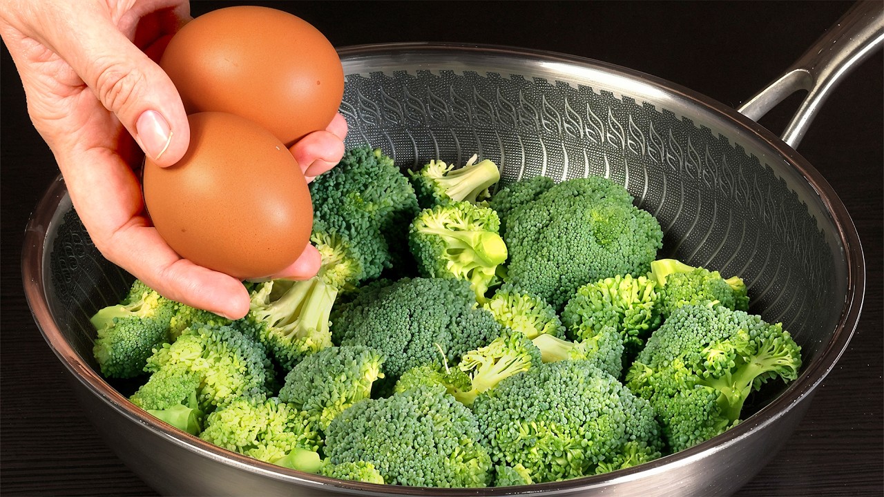 The Broccoli with eggs is better than pizza! IT'S SO DELICIOUS!