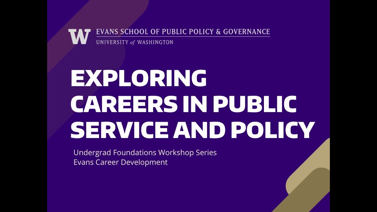 Career Event: Exploring Careers in Public Policy