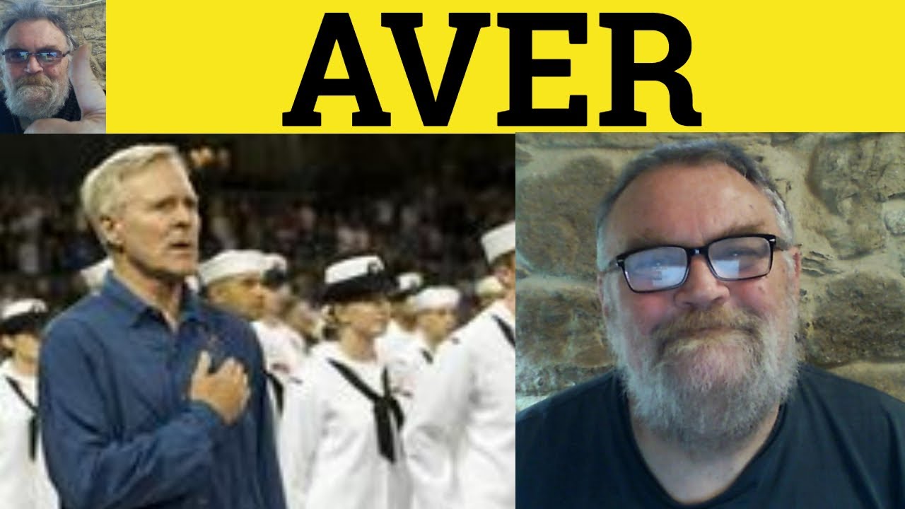 🔵 Aver Meaning - Aver Examples - Aver Definition - Formal English - Aver