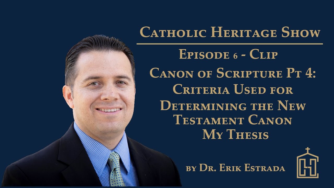 Criteria for NT Canon Point to Church Authority