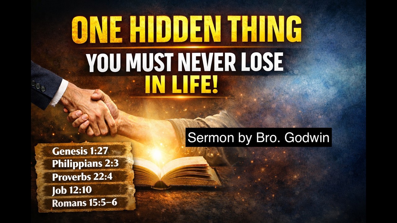 One Hidden Thing You Must Never Lose in Life - Sermon by Bro  Godwin