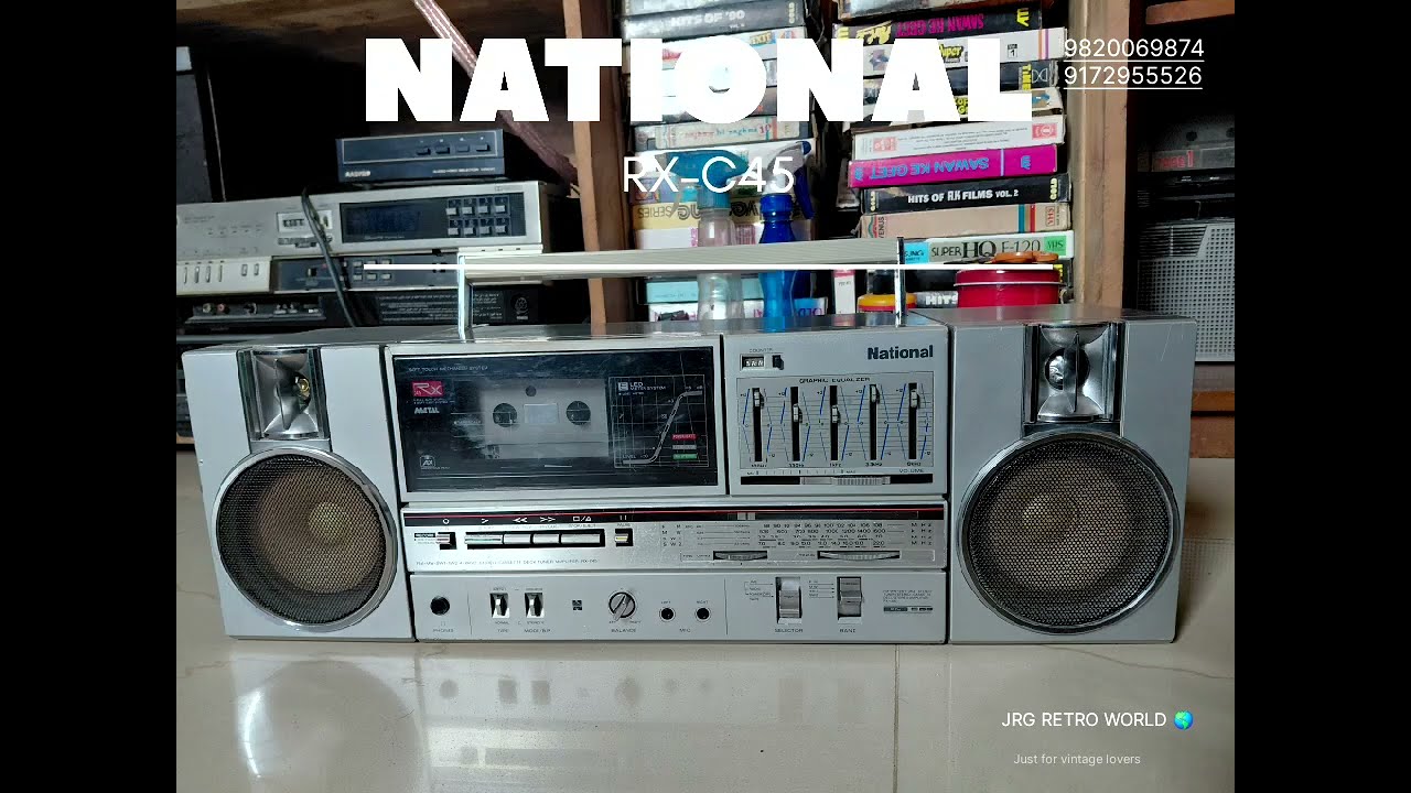 National RX C45 Stereo Cassette Deck Tuner/ National boombox @jrgworld347