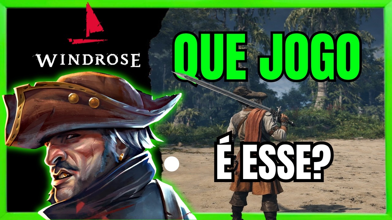 Joguei WINDROSE: O RPG de Sobrevivência Pirata que todo mundo está comentando!