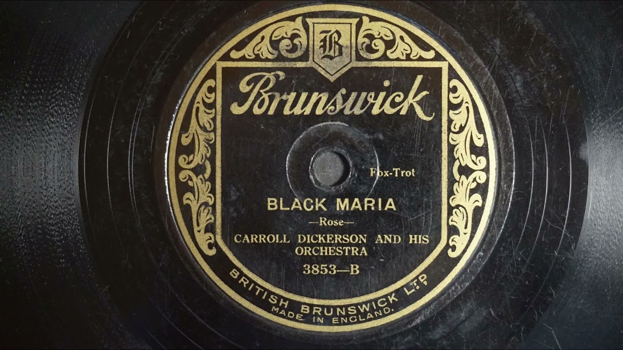Carroll Dickerson and his orchestra - Black Maria (1928) (78 RPM gramophone Grammophon record)