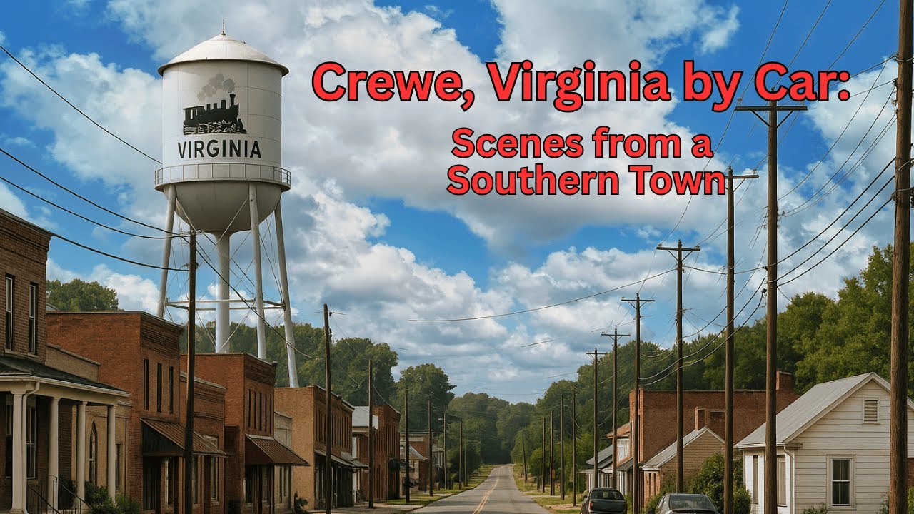 Driving Through Crewe, Virginia: A Small Town Journey in 4K