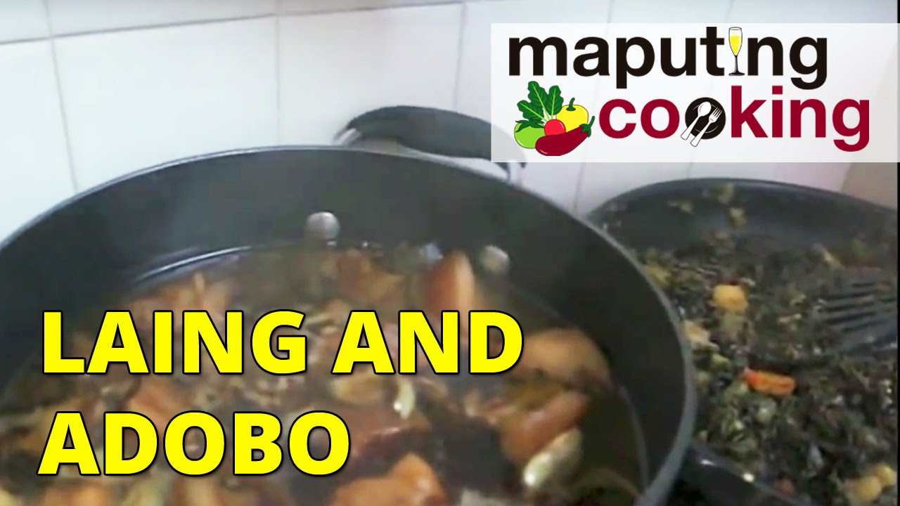 White Guys Cooks Filipino Food (Laing and Adobo Recipe) | Filipino Cooking by Chris Urbano