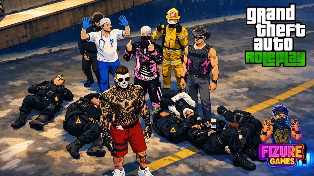 🔴GTA V ROLEPLAY🔴 TEMP 2 CAP 4🔥🚔 MEGA TIROTEO contra la POLICÍA en REAL RP 😈💰 | Fizure Games