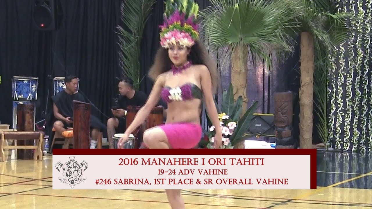 2016 Manahere I Ori Tahiti, #246 Sabrina,  1st Place & Sr. Overall