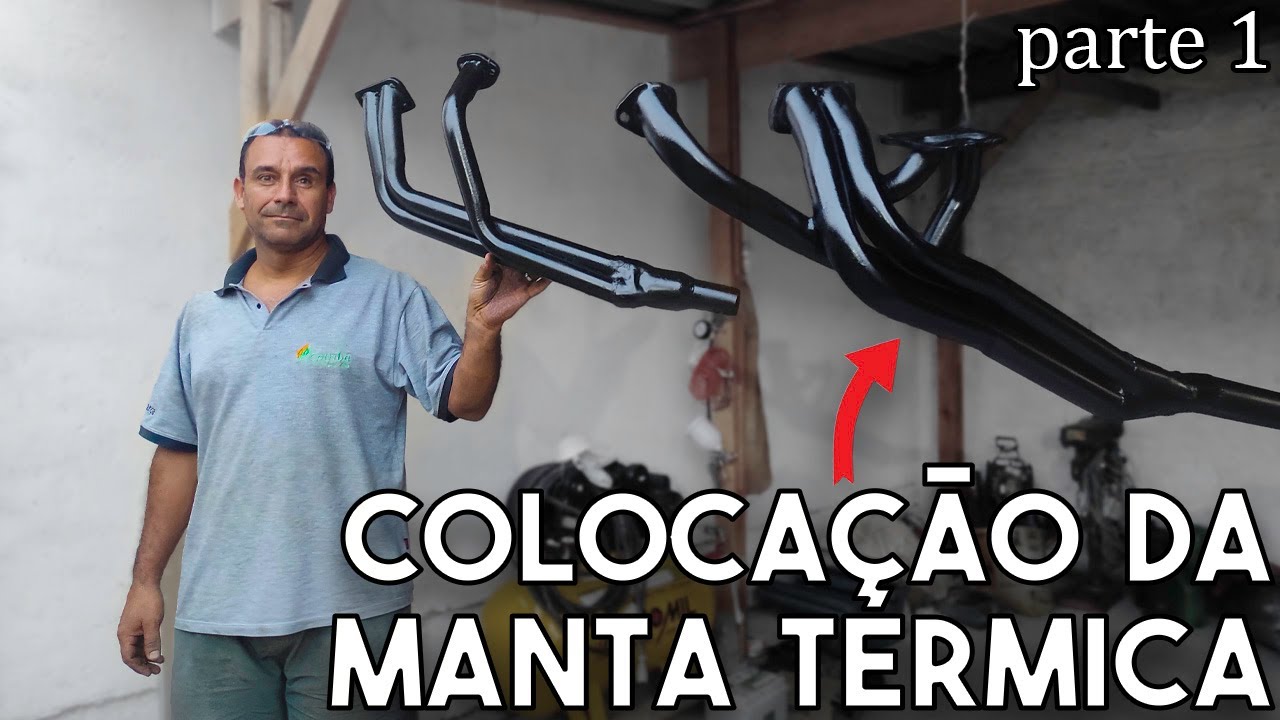 Escapamento 6x2 opala - colocação da manta térmica parte.1